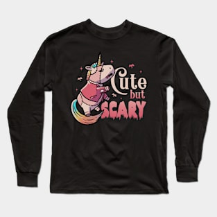 Cute But Scary Funny Cute Spooky Long Sleeve T-Shirt